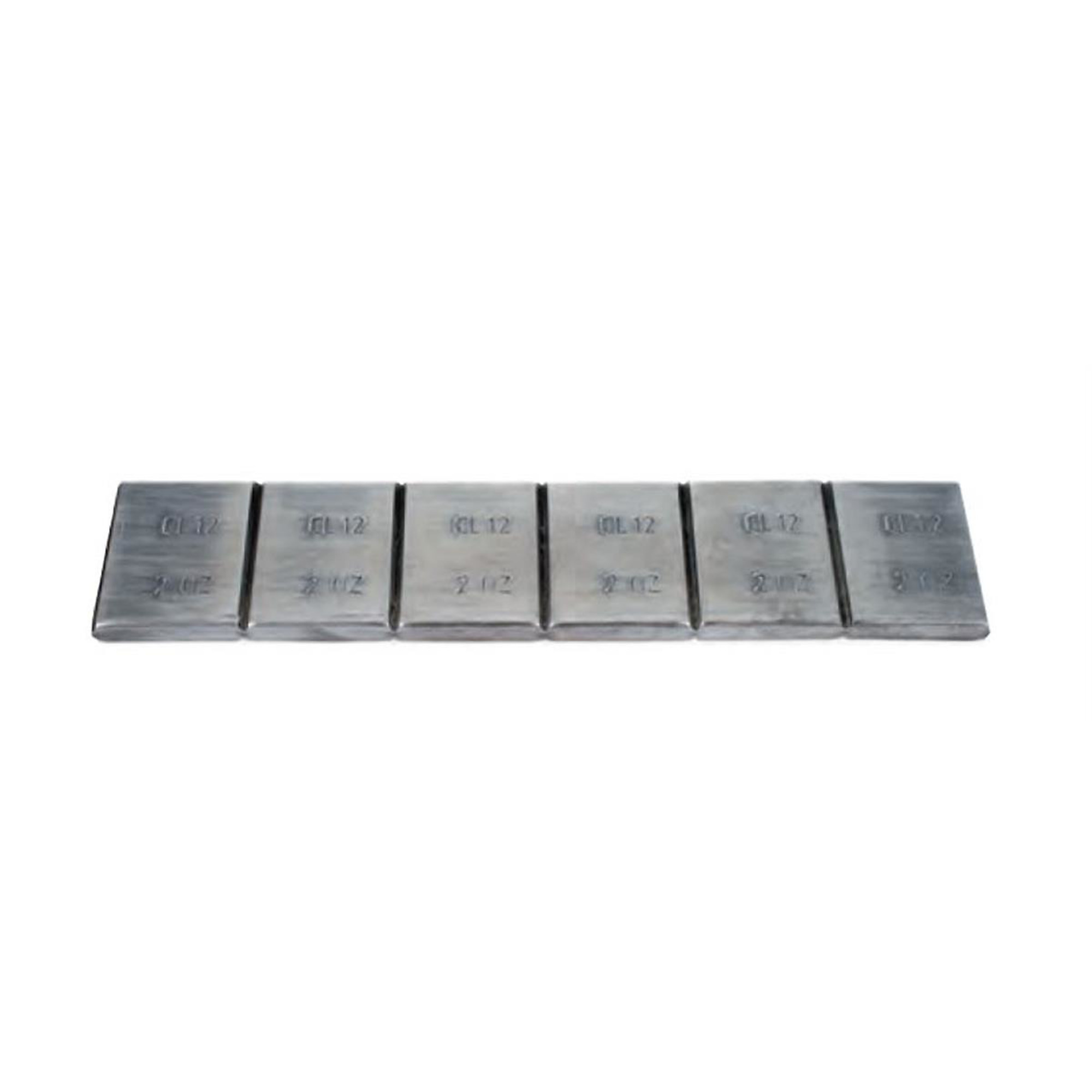 Wegmann Automotive Truck Stick-On Weights — 2 Oz. Segments, 12 Oz. Per Strip, 8 Strips Per Box, Model# PWWCL12